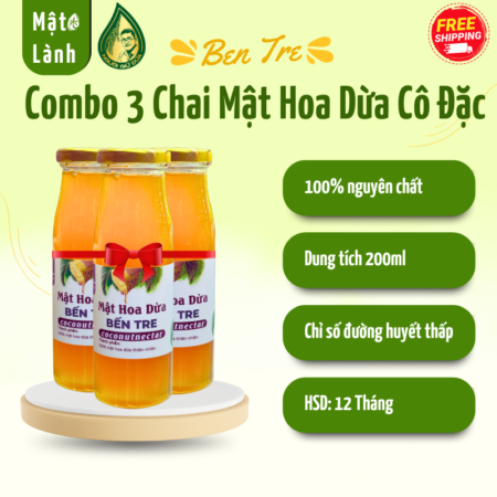 Combo 3 Chai Mật Hoa Dừa Cô Đặc
